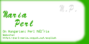 maria perl business card